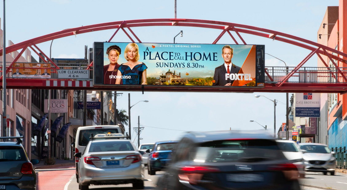 A Place To Call Home final wide poster in situ billboard